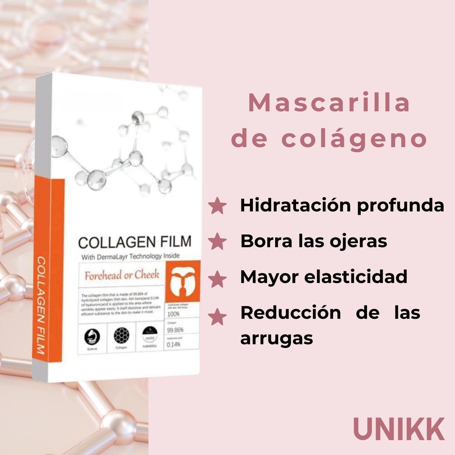 UNIKK-Mascarilla antiarrugas de colágeno